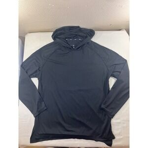 Inspire Black Long‎ Sleeve Hooded Athletic Shirt Men's XL